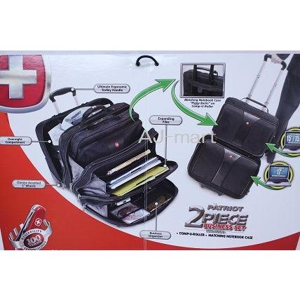 送料無料) WENGERウェンガー2ピース ビジネス キャリーバッグPC