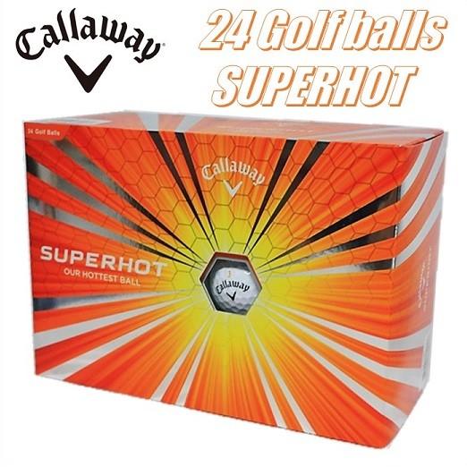 【Callaway】キャロウェイSUPER HOT スーパーホット ゴルフボール 24個入 ゴルフボール 2ダース（24個入）ホワイトゴルフ/白/Golf Ball｜ajmart