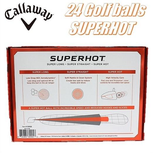 Callaway】キャロウェイSUPER HOT スーパーホット ゴルフボール 24個入 