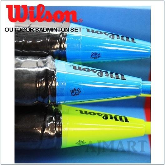Wilson】 バドミントンセット （ラケット4本・シャトル4個・ネット