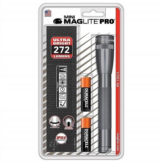 MAGLITE】ミニマグライト LED RRO グレー 明るさ272ルーメン AA 2-CELL