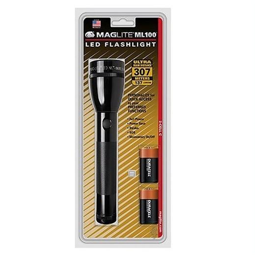 MAGLITE】マグライト ML100 LED 2-Cell C 単2アルカリ電池×2本使用 2C 