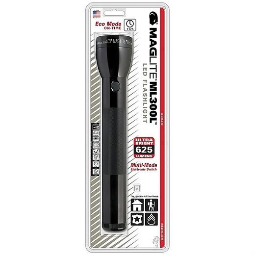 MAGLITE】マグライト ML300 LED 3-Cell D 単1アルカリ電池×3本使用