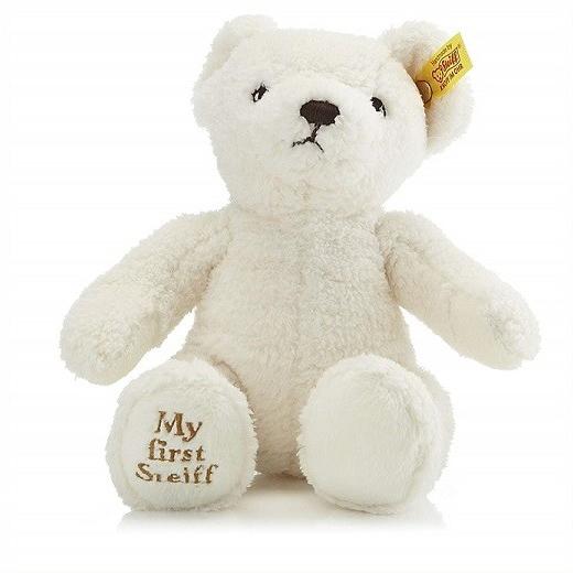 steiff クリーム色のぬいぐるみ Steiff (シュタイフ)製】My First Steiff Teddy Bear マイ ファースト