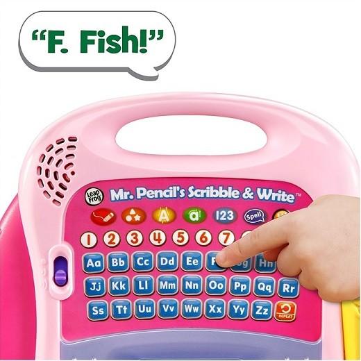 LeapFrog】Mr. Pencil's Scribble and Write ピンク リープフロッグ