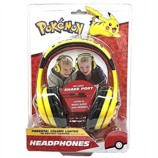ポケモン ピカチュウ ヘッドホン 音量制限機能付き 子供用 ポケモン ピカチュウ ヘッドホン 音量制限機能付き 子供用