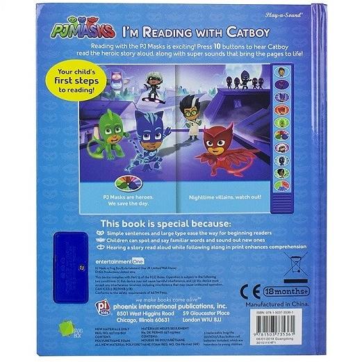 PJ Masks】 しゅつどう! パジャマスク サウンドブック I'm Ready To