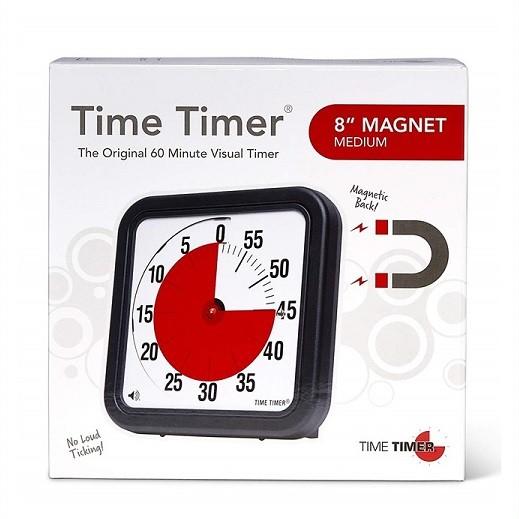 Time Timer 】タイムタイマー 19cm マグネット付き ブラック