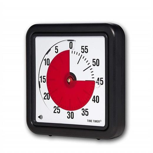 Time Timer 】タイムタイマー 19cm マグネット付き ブラック