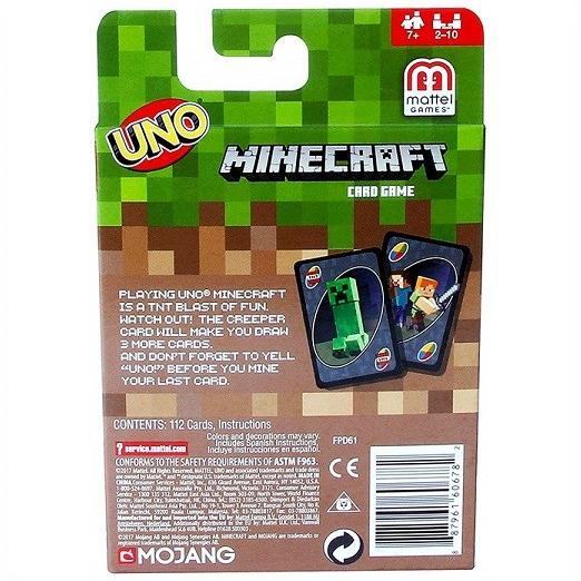 【Mattel】Minecraft Uno カードゲーム マインクラフト UNO カードゲーム/マイクラ/ウノ/ファミリーゲーム/パーティー/誕生日会/イベント｜ajmart｜03