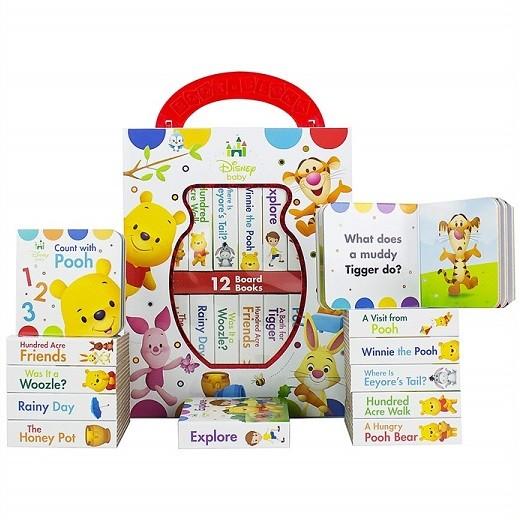Disney 】 ディズニーベビー 英語絵本 12冊セット くまのプーさん マイ