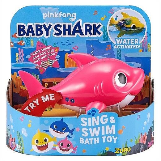 ZURU】 ベビーシャーク マミー お風呂のおもちゃ ピンク/Robo Alive