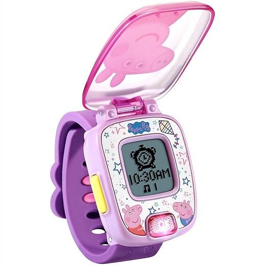 【VTech】 ペッパピッグ ラーニングウォッチ ピンク/パープル  Peppa Pig Learning Watch Pink 時計/アラーム/タイマー/ストップウォッチ/4種のゲーム｜ajmart｜04