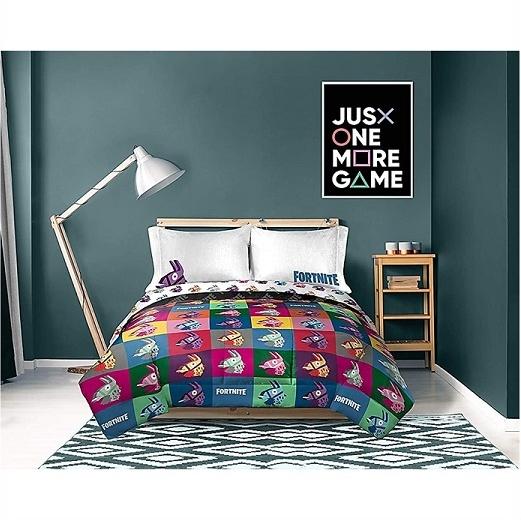 Fortnite/フォートナイト】 ラマ柄 シングル 布団セット 掛け布団