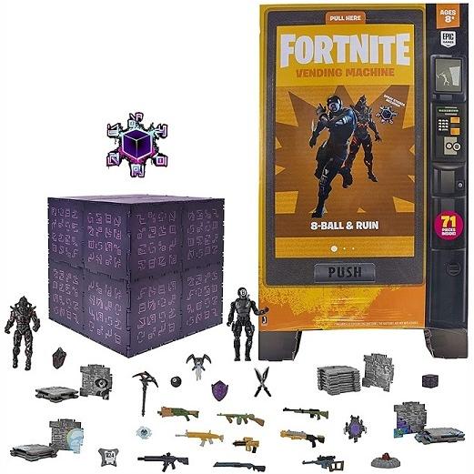 【Fortnite/フォートナイト】 ラージ ベンディングマシン ルイン＆８ボール 2アクションフィギュアセット 自動販売機/自販機/おもちゃ/公式/Large Vending｜ajmart