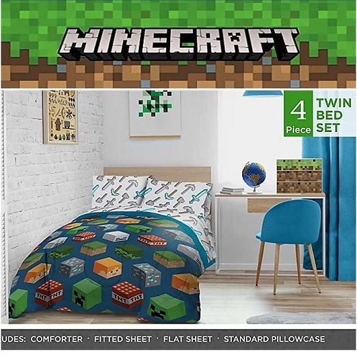 Minecraft マインクラフト マイクラ シングル 布団セット 掛け布団 フラットシーツ ボックスシーツ 枕カバー アイソメトリック 寝具セット ベッドカバー Ajマート 通販 Yahoo ショッピング
