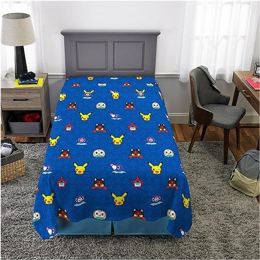 Pokemon/ポケモン】 シングル 布団セット 収納バッグ付 掛け布団 Pokemon/ポケモン】 シングル 布団セット 収納バッグ付 掛け布団