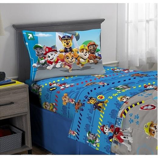 Paw Patrol/パウパトロール】 シングル 布団セット 収納バッグ付き 