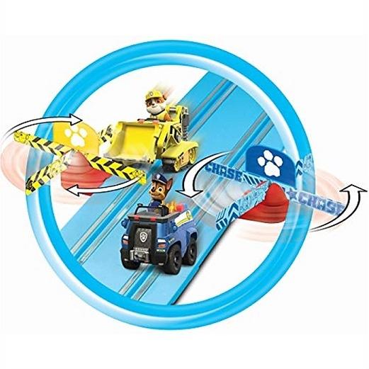 【Carrera First】 パウパトロール スロットカー レーシングトラックセット Paw Patrol Slot Car Racing Track Set チェイス ラブル 車両付き