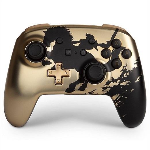 【Nintendo SWITCH】 ニンテンドー スイッチ ワイヤレスコントローラー ゼルダの伝説 ゴールドライダー PowerA/任天堂