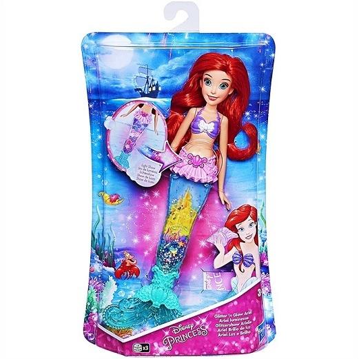Disney】 ディズニープリンセス 光る！グリッターグロー アリエル