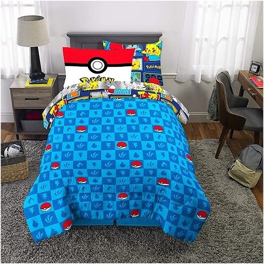 Pokemon/ポケモン】 シングル 布団セット 掛け布団 フラット Pokemon/ポケモン】 シングル 布団セット 掛け布団 フラット