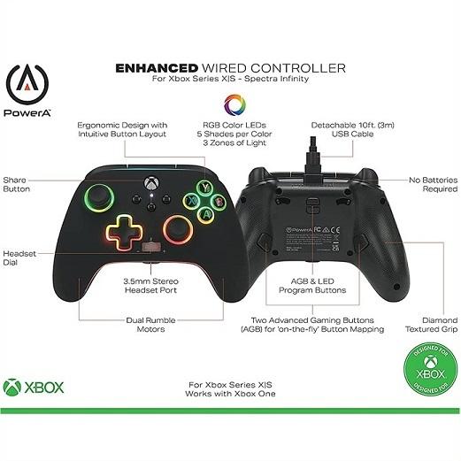 【PowerA / パワーエー】 XBOX ONE / PC対象 コントローラー スペクトラ インフィニティ Spectra Infinity Enhanced Wired Controller for Xbox One / PC/Xbox｜ajmart｜08