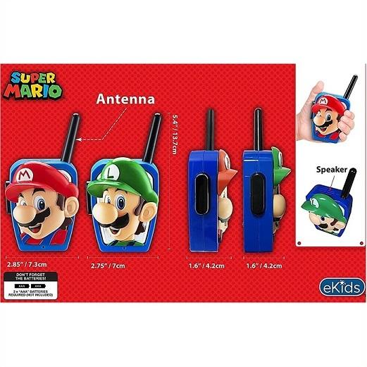 スーパーマリオブラザーズ  トランシーバー Super Mario Bros Walkie Talkies マリオ/ルイージ/おもちゃ/プレゼント/ゲーム／ウォーキートーキー｜ajmart｜04