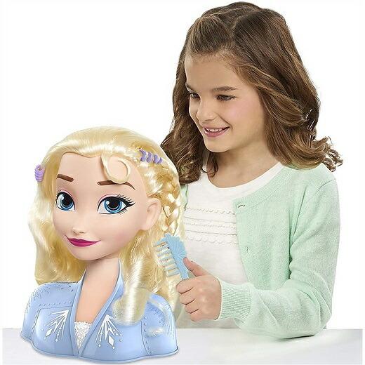 New売り切れる前に Disney ディズニー フローズン2 アナと雪の女王 2 エルサ スタイリングヘッド 14ピースセット B ヘアメイク ヘアアレンジ フィギュア 人形 髪遊び 子供用 女 Materialworldblog Com