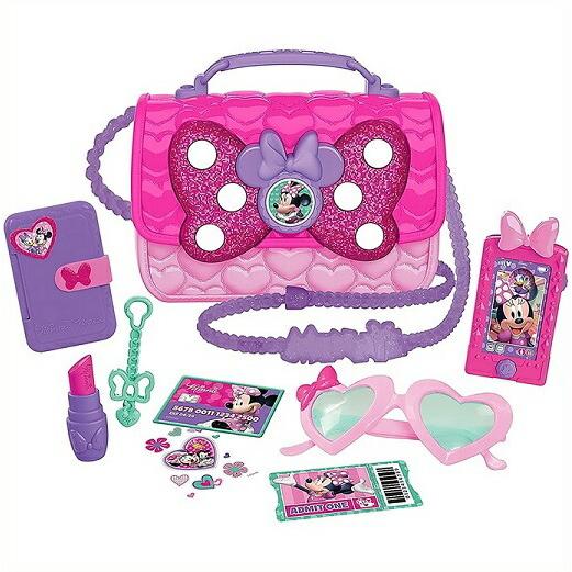 玄関先迄納品 ディズニージュニア ミニーマウス ボウファビュラス バッグセット B Minnie Mouse Bowfabulous Bag Set おもちゃ 電話 スマホ お出かけセット クリスマス 誕 Materialworldblog Com