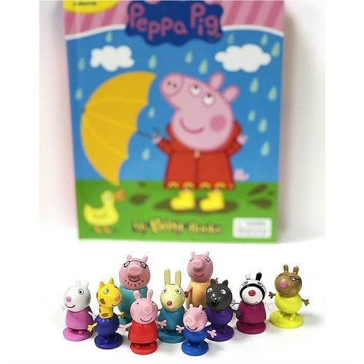 ペパピッグ　絵本50冊＋2冊　DVD10枚入り ペッパピッグ マイ ビジー ブック 英語絵本 フィギュア 10体入り B