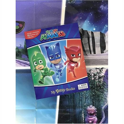 PJMASKS しゅつどう パジャマスク マイ ビジー ブック 英語絵本