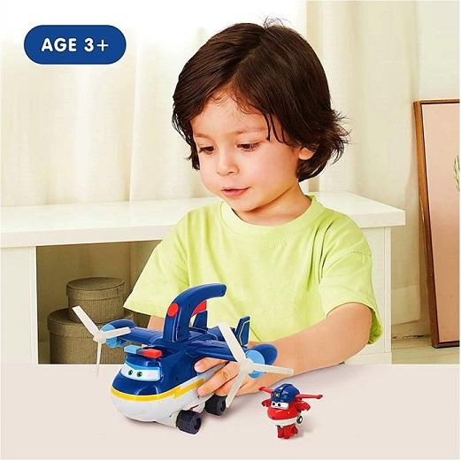 Super Wings スーパーウィングス 2-1 ポリス パトローラー 2-in-1 Police Patroller ポールとジェット トランスフォーマー /フィギュア/おもちゃ/ロボット/飛行の画像