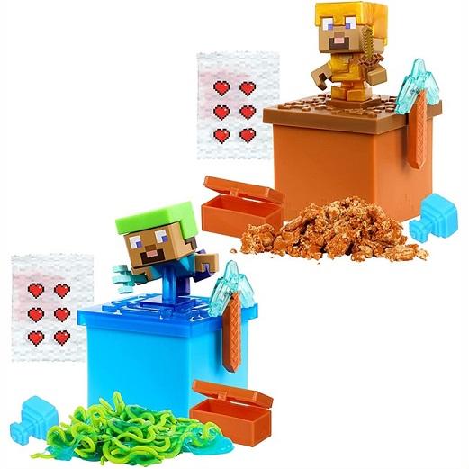 4個セット トレジャー X マインクラフト ランダムフィギア2（未開封ランダム） Treasure X】 トレジャーX Minecraft Caves ＆ Cliffs Overworld