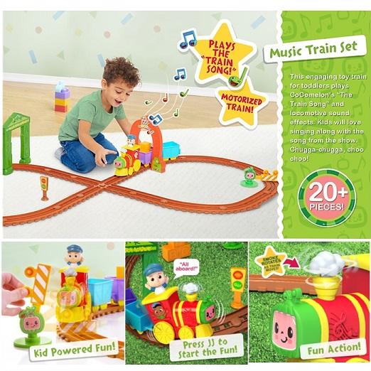 Cocomelon/ココメロン】 オール アボード ミュージックトレインセット