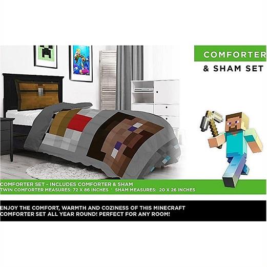 Minecraft/マインクラフト】 シングルサイズ キルト（マルチカバー