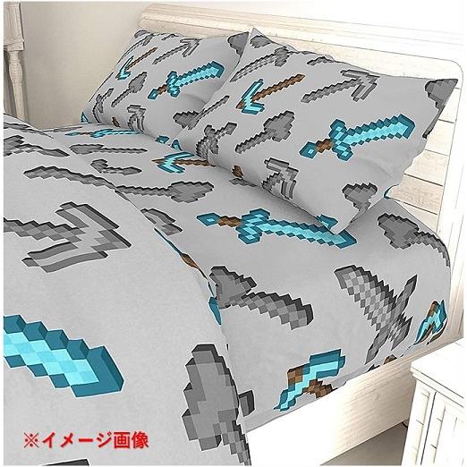 Minecraft マインクラフト 】シングルベッドシーツ 3点セット フラット