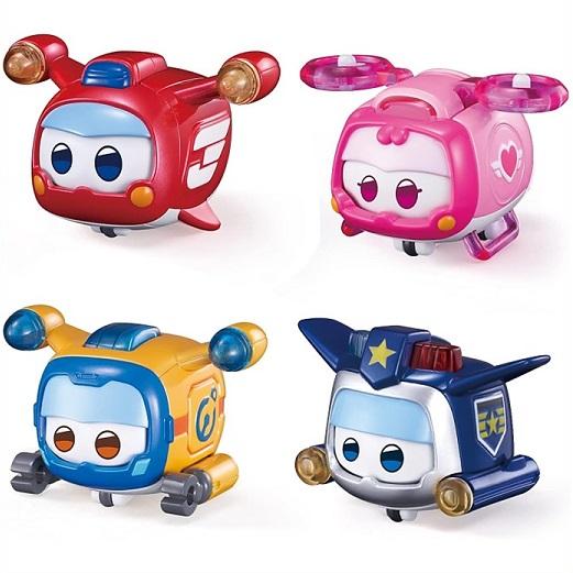 Super Wings スーパーウィングス スーパーペット フィギュア 4個セット