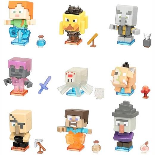 マインクラフト　トレジャーx フィギュアセット Amazon.com: Treasure X Minecraft S1 Single PK OVERWORLD : Toys & Games