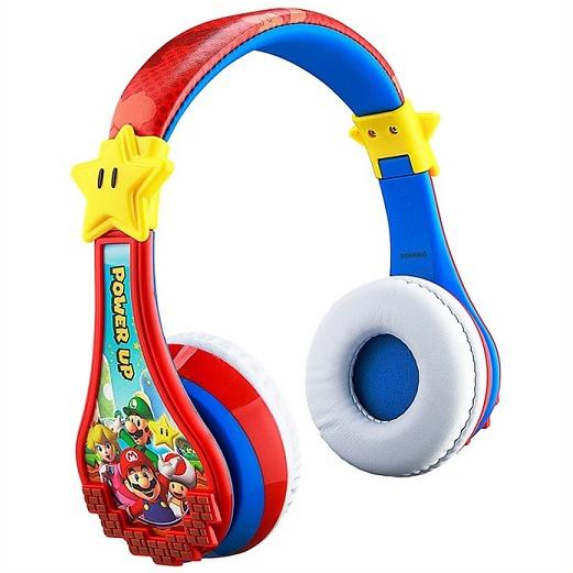 eKids【スーパーマリオ】 マリオ ワイヤレスヘッドホン 内臓マイク