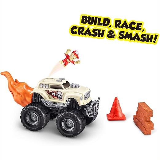 スマモッチャー&ささっとすらいさーおまけ。 ZURU】 スマッシャーズ モンスタートラック サプライズ(スカル