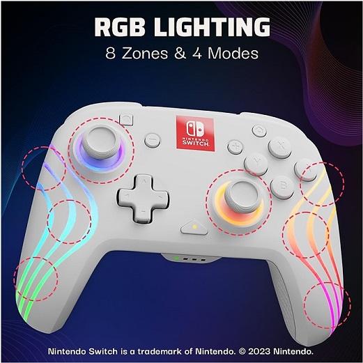有機EL Switch 白 PDP コントローラー Nintendo SWITCH】 ニンテンドー スイッチ PDP 光る！LED ワイヤレス