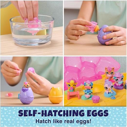 うまれて！ウーモ ミニ アライブ ピンクとイエローのエッグ カートン ハチマルズ Hatchimals Alive エッグ/卵/プレイセット/お誕生日/クリスマスプレゼント/ハッ｜ajmart｜02