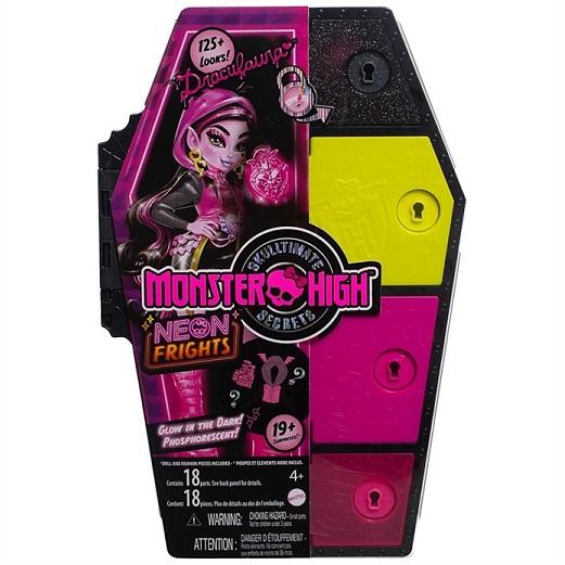 【Monster High】 モンスターハイ スカルティメイト・シークレット ネオン・フライト ドールとファッションのセット ドラキュラ/サプライズ/おもちゃ/フィギュア｜ajmart｜09