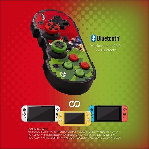 【Nintendo Switch】Hyperkin ワイヤレスコントローラー  (無線)  ピクセルアート Bluetooth コントローラー オフィシャル ミラキュラス エディション レディー｜ajmart｜04