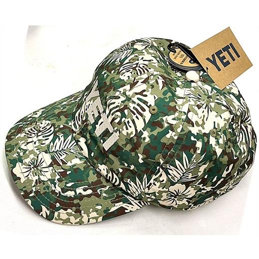 新品【YETI】 ハイビスカス柄 イエティ ロゴ ベースボール キャップ