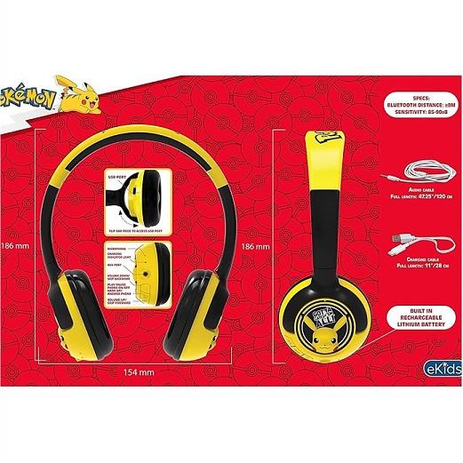 Pokemon ポケモン】 ポケモンキッズ ピカチュウ ワイヤレス ヘッドホン