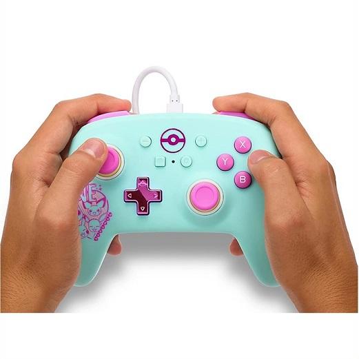 【Nintendo Switch】 ニンテンドー スイッチ コントローラー (有線) ポケモン スウィーツ フレンズ PowerA/任天堂/ピカチュウ/スウィッチ/有機EL/ゲームパッド/の画像