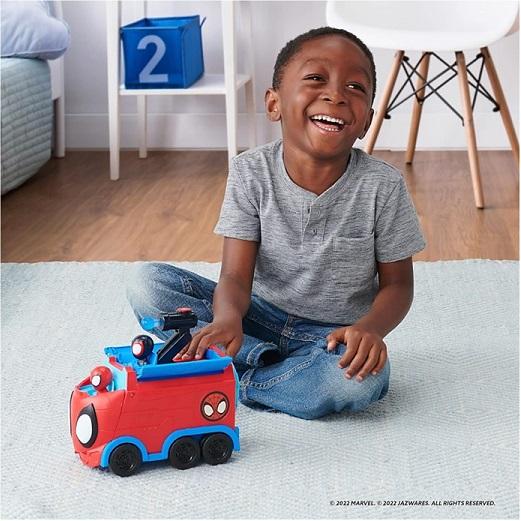 【Spidey スパイディ】 スパイディ ウェブ スピニング ホーラー 回転式運搬車 3IN1 変形ビークル /スパイダーマン /スパイディとすごいなかまたち/ディズニー/マ |  | 01