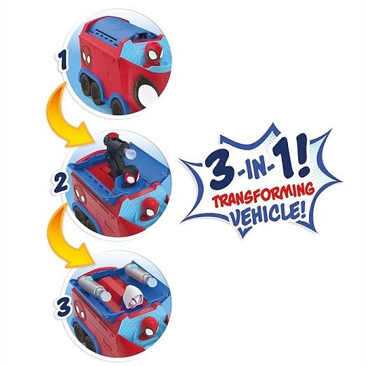 【Spidey スパイディ】 スパイディ ウェブ スピニング ホーラー 回転式運搬車 3IN1 変形ビークル /スパイダーマン /スパイディとすごいなかまたち/ディズニー/マ |  | 07